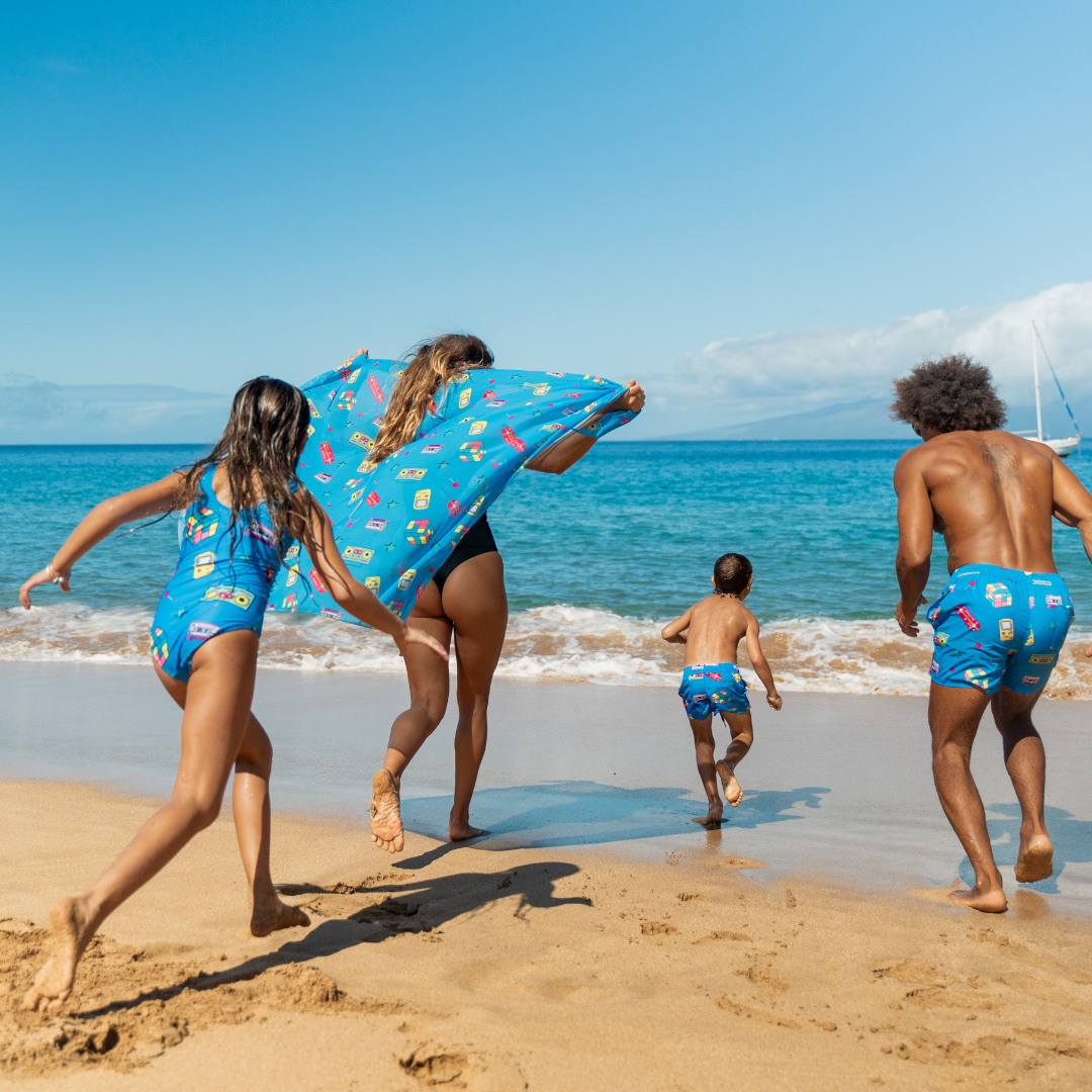 Retro, Mother and daughter swimwear