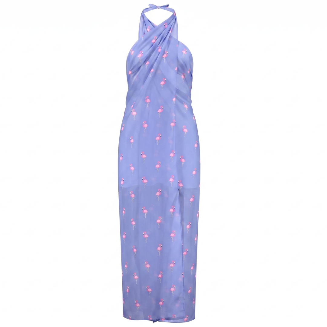 Flamingo, paars, Dames omslagdoek