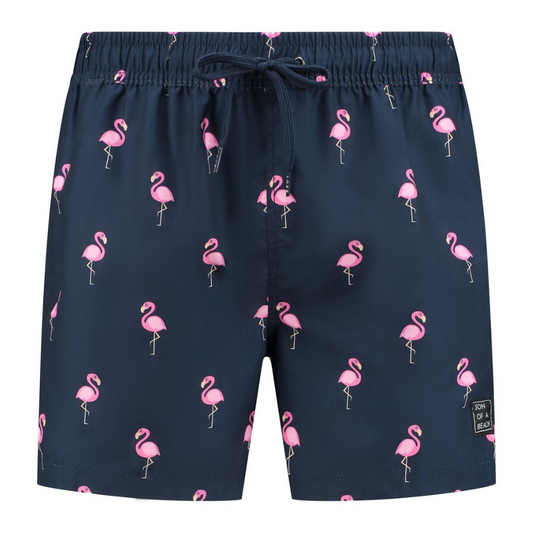 Flamingo, Blauw, Jongens zwembroek