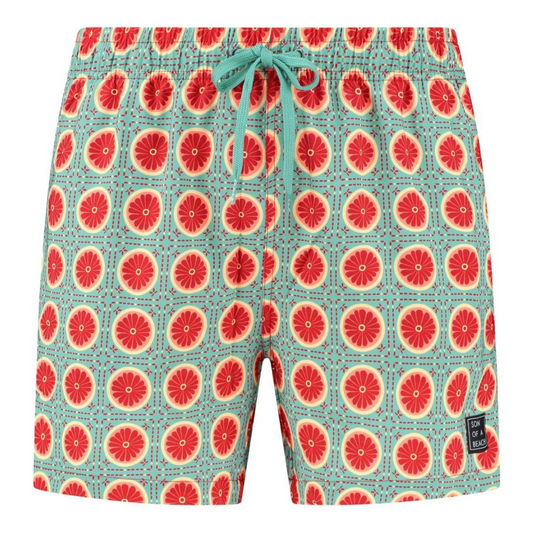 Nepal, Red, Men's swimming trunks