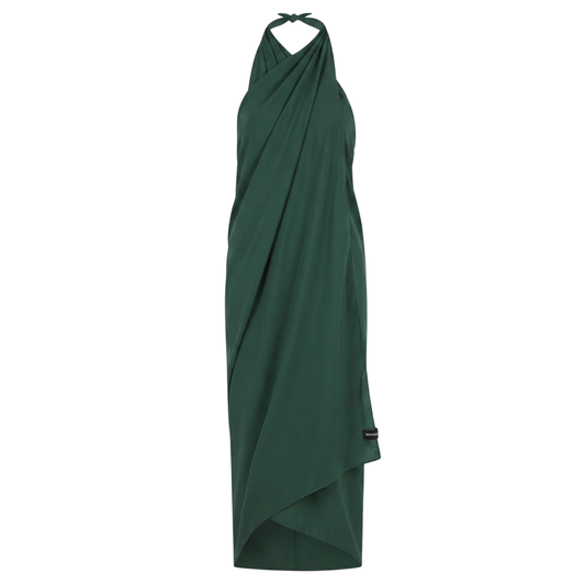 Solid, Donker groen, Dames omslagdoek