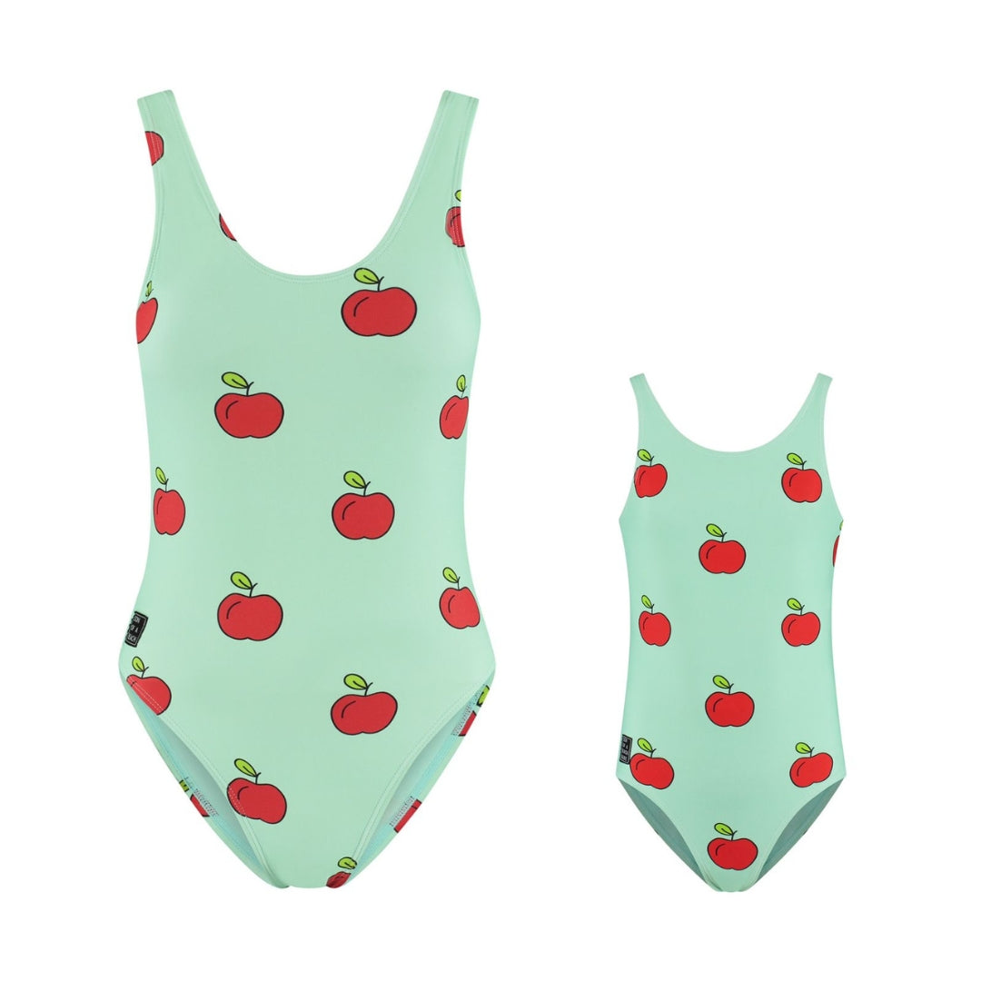 Apple, Mother and daughter swimsuit