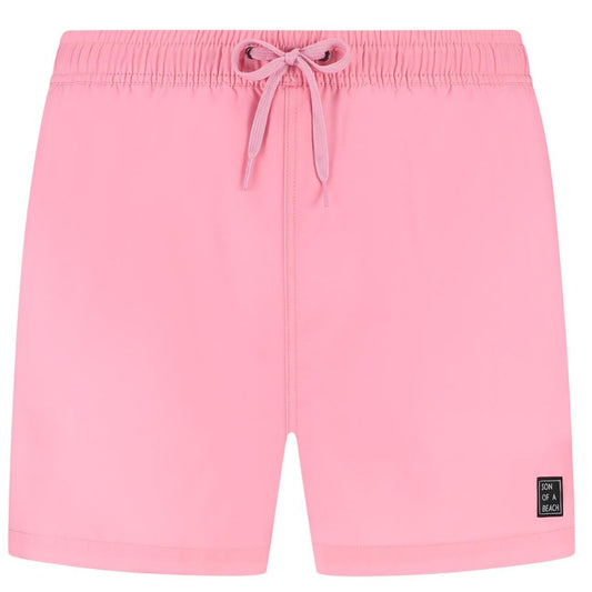 Solid, pink, Boys swim trunks