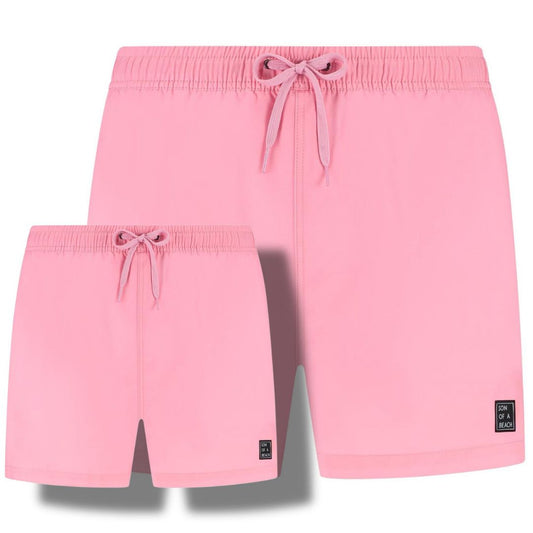 Solid, Roze, Vader en zoon zwembroek