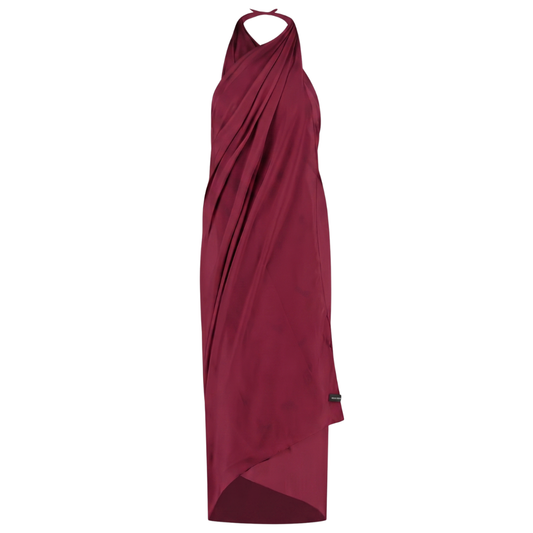Solid, Donker rood, Dames omslagdoek