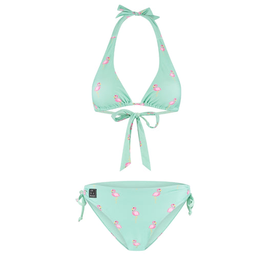 Flamingo, Groen, Dames Bikini