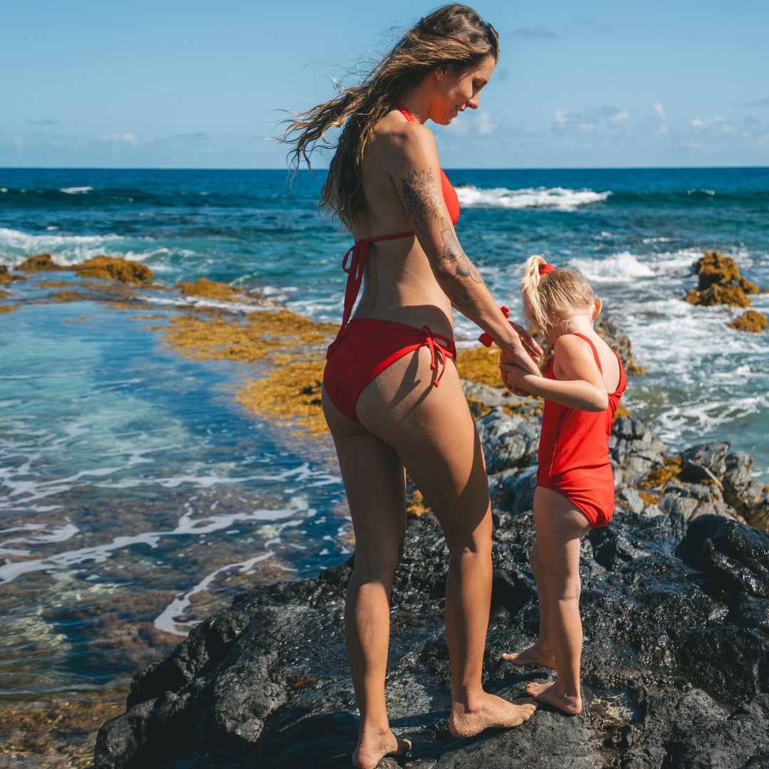 Solid, Rood, Dames Bikini