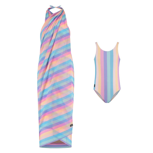 Rainbow, Mother and daughter swimwear