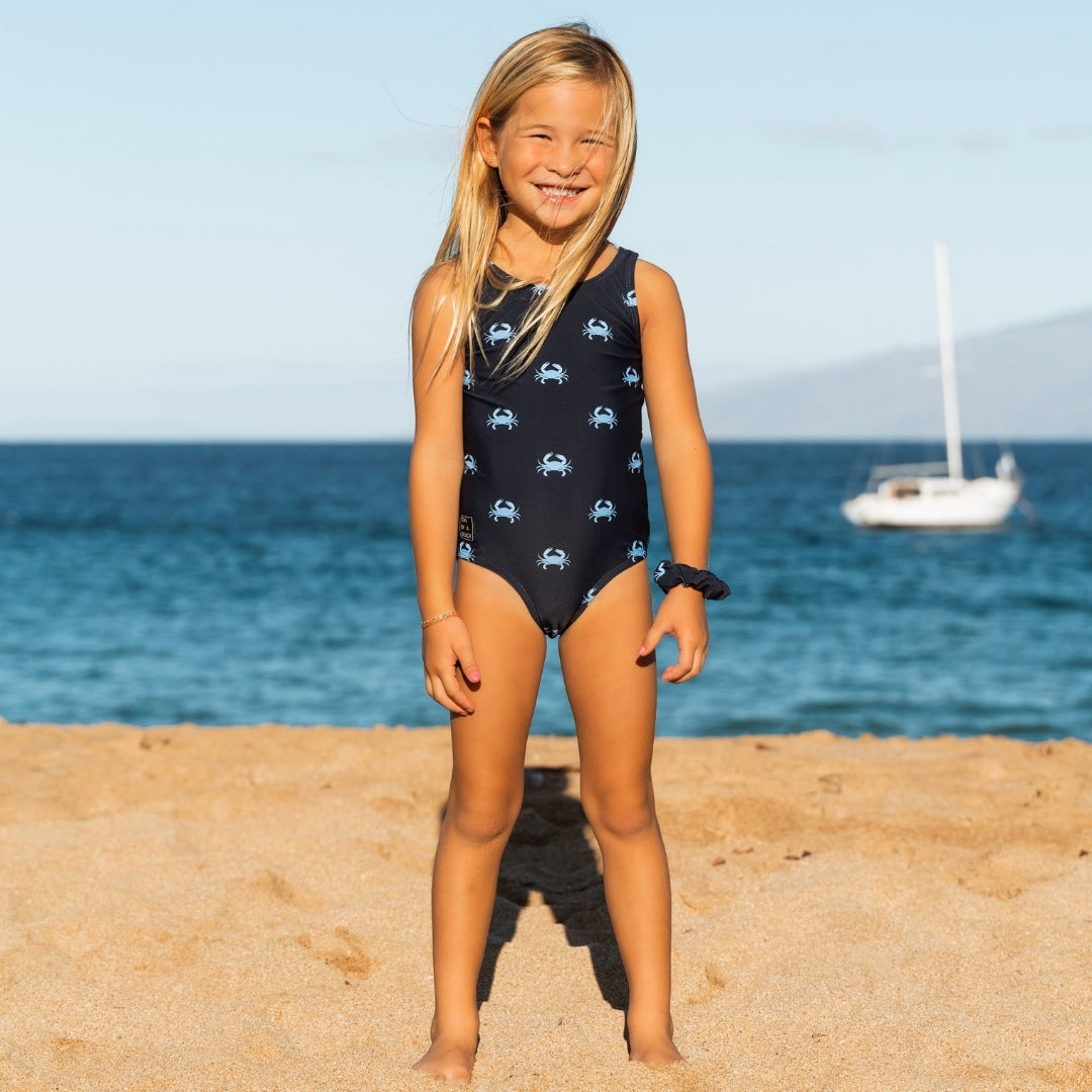 Krab, Blauw, Moeder en dochter bikini/badpak