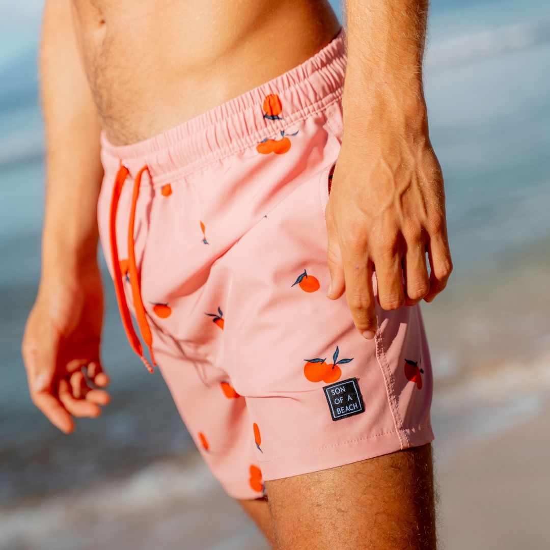 Orange, Orange, Father and daughter swimwear