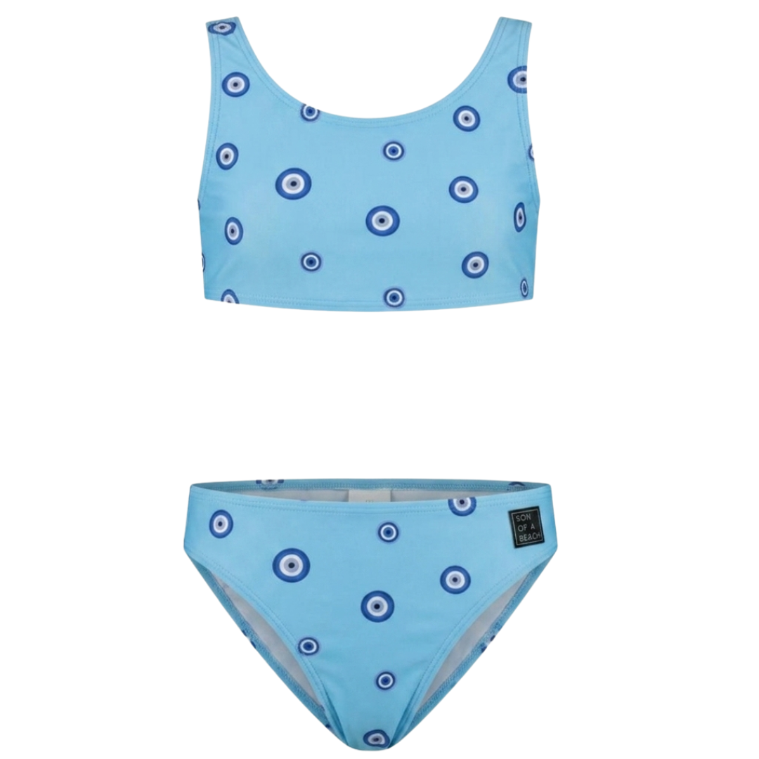 Oog, Blauw, Meisjes bikini