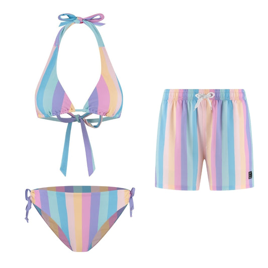 Rainbow, Mother and son bikini/swimming trunks