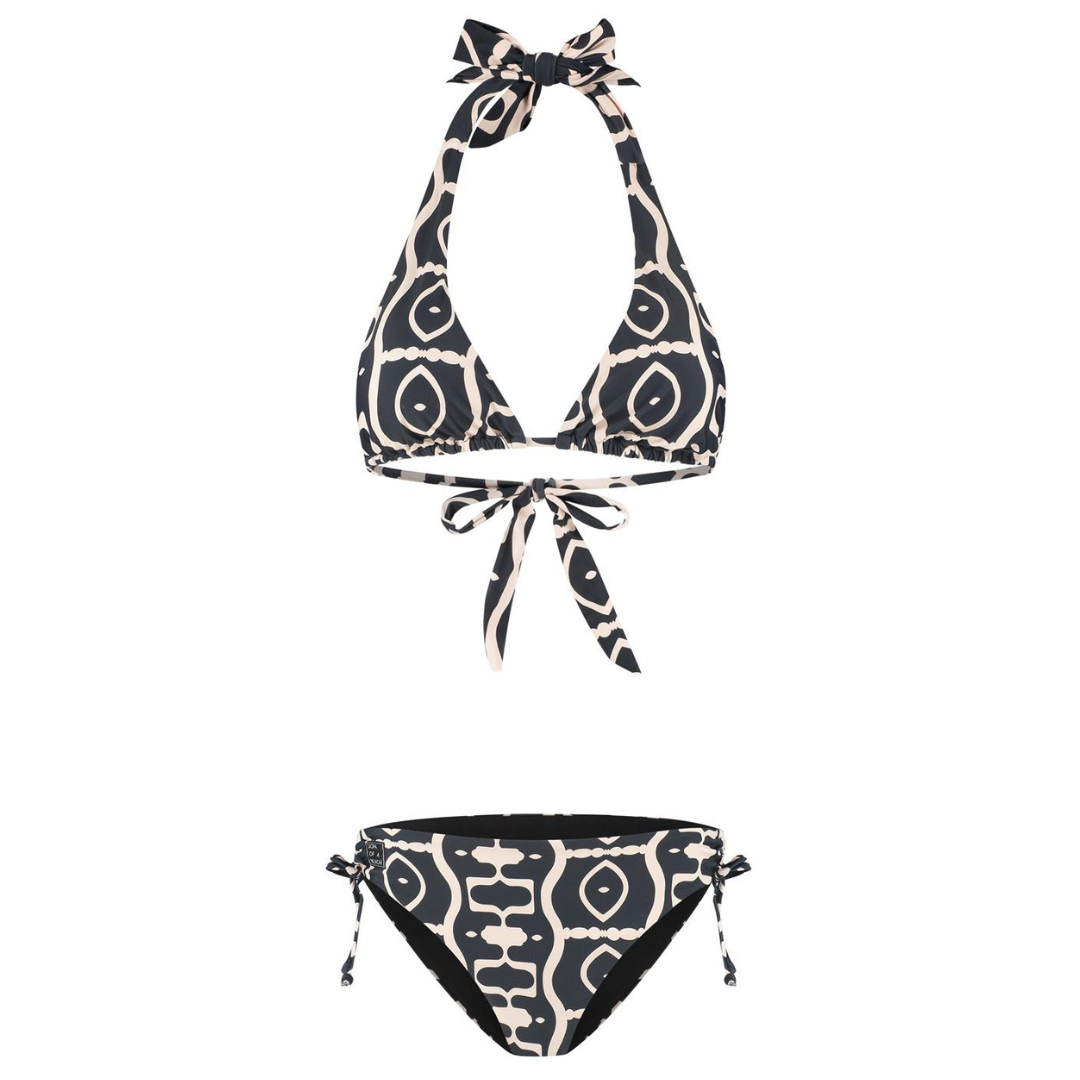 Abstract, Zwart, Dames Bikini