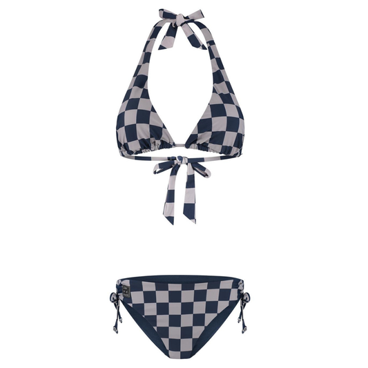 Smiley, Blue, Women's Bikini