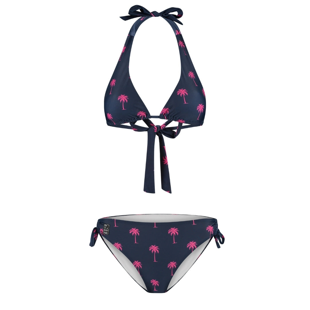 Palm Tree, Blue, Mother and Son Bikini/Swimming Trunks
