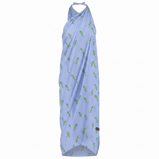 Gekko, blauw, Dames omslagdoek