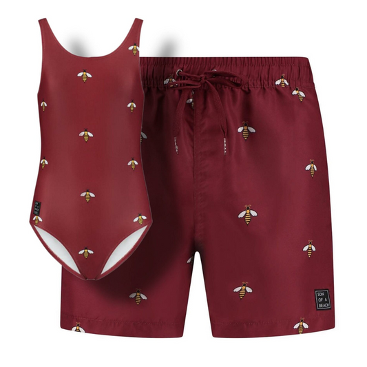 Bijen, Vader en dochter zwemkleding