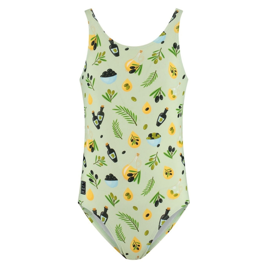 Olijf, Vader en dochter zwemkleding