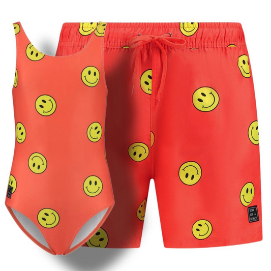Smiley, Vader en dochter zwemkleding