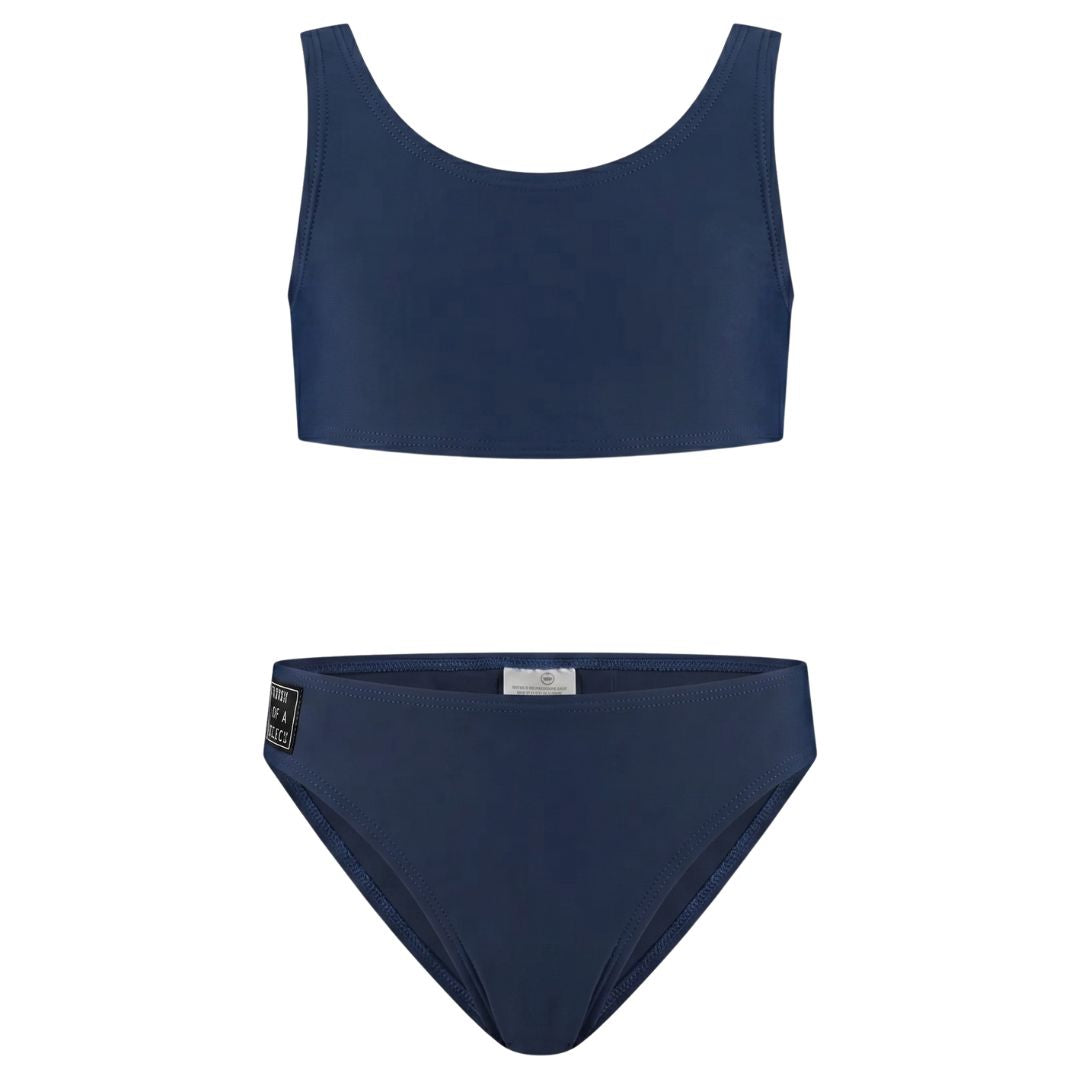 Solid, Donker blauw, Meisjes bikini
