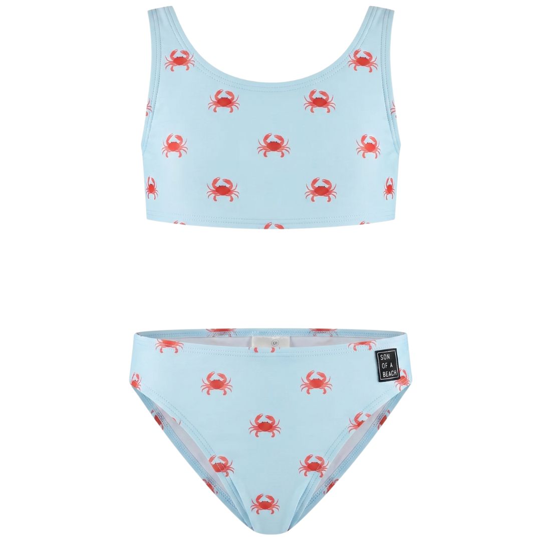 Krab, Licht blauw, Meisjes bikini