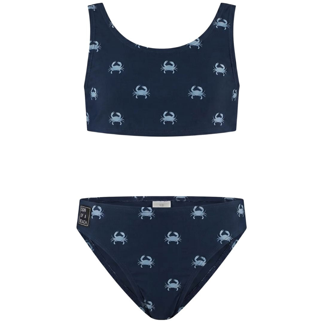 Krab, Donker blauw, Meisjes bikini