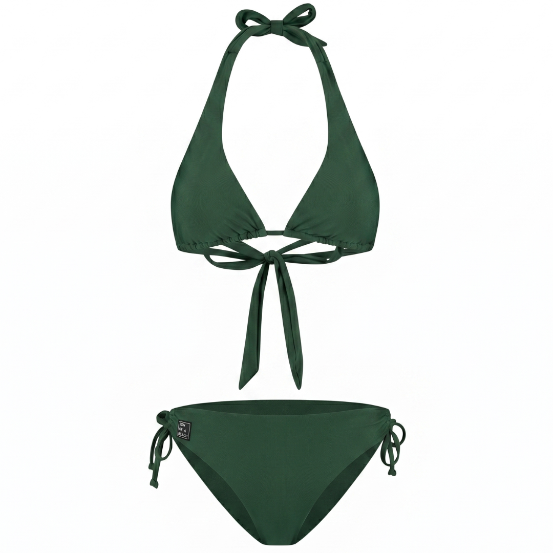 Solid, Donker groen, Dames bikini