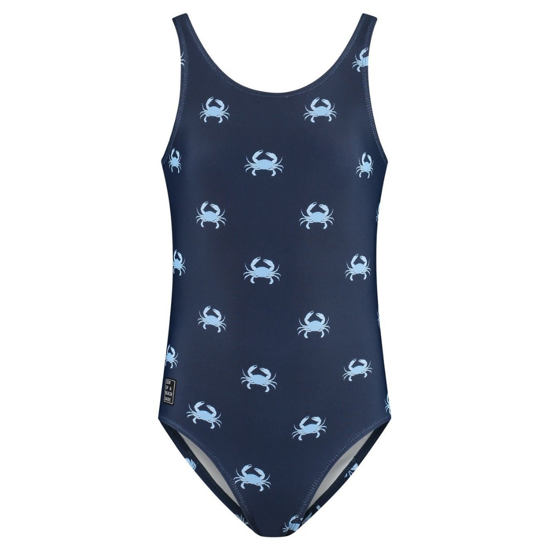 Krab, Blauw, Moeder en dochter bikini/badpak