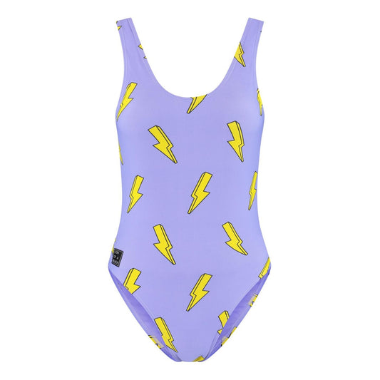 Lightning, Purple, Women's Swimsuit