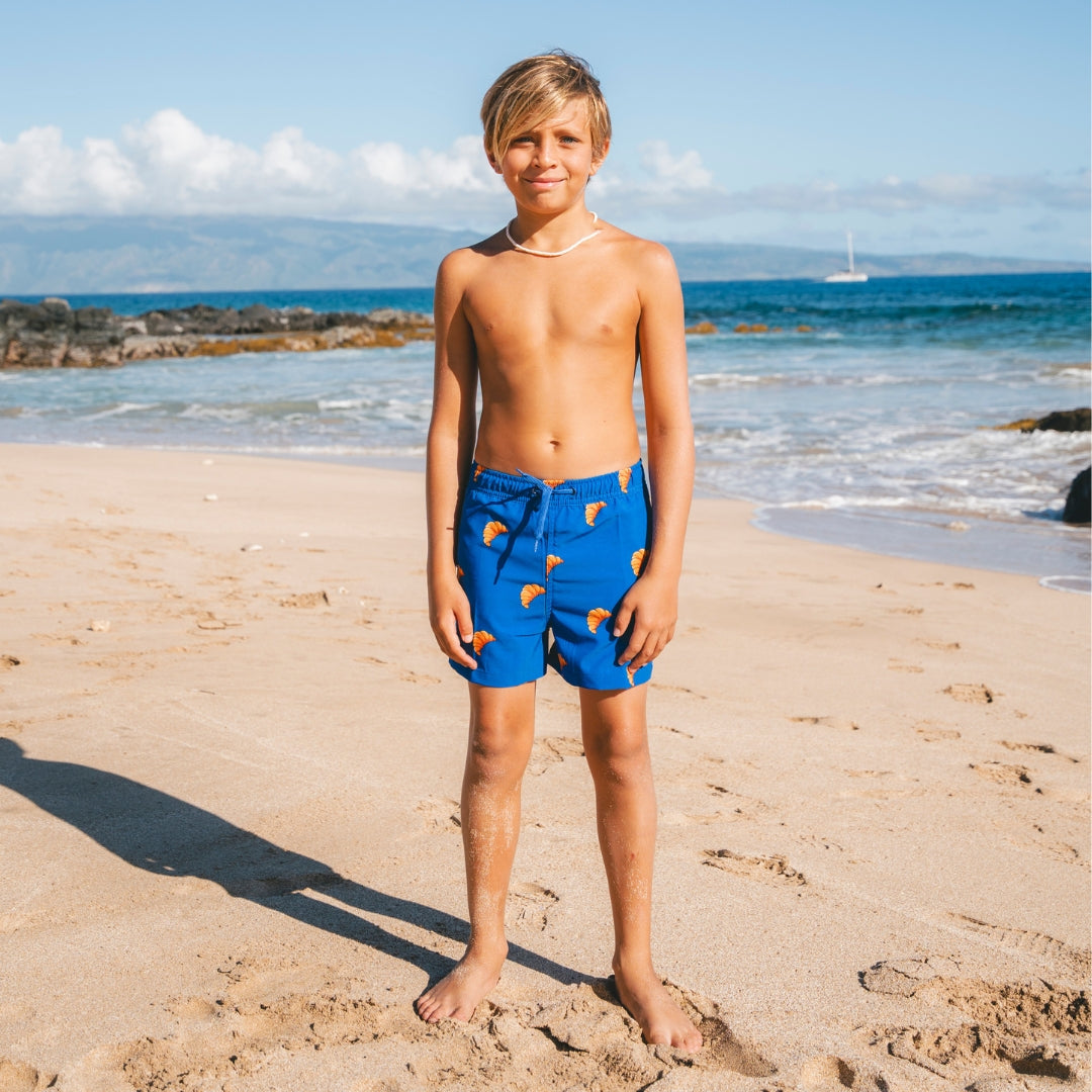 Croissant, Mother and son swimsuit/swimming trunks