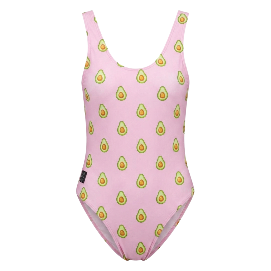 Avocado, roze, Dames Badpak