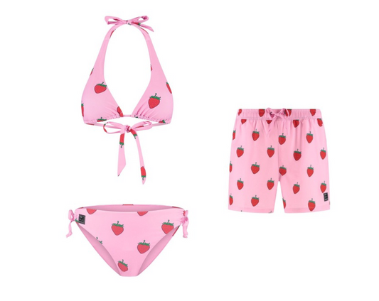 Strawberry, Mother and son bikini/swimming trunks