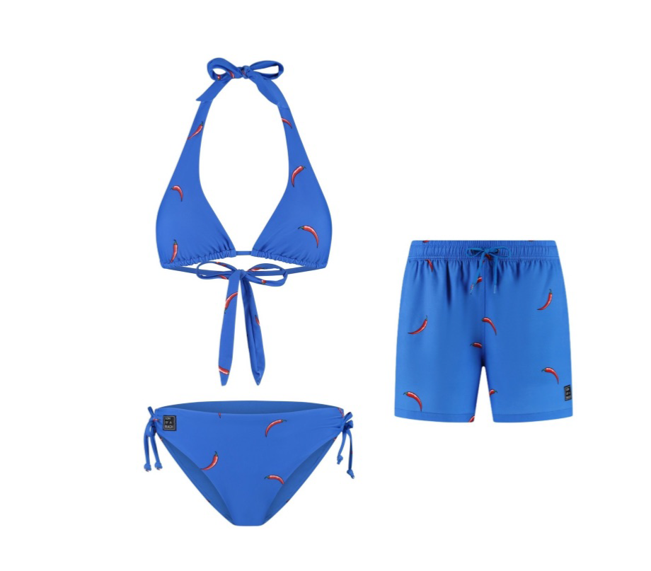 Chili Pepper, Mother and Son Bikini/Swimming Trunks