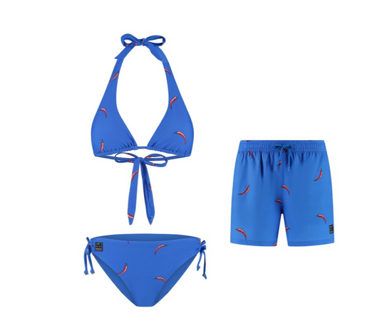 Chili Pepper, Mother and Son Bikini/Swimming Trunks