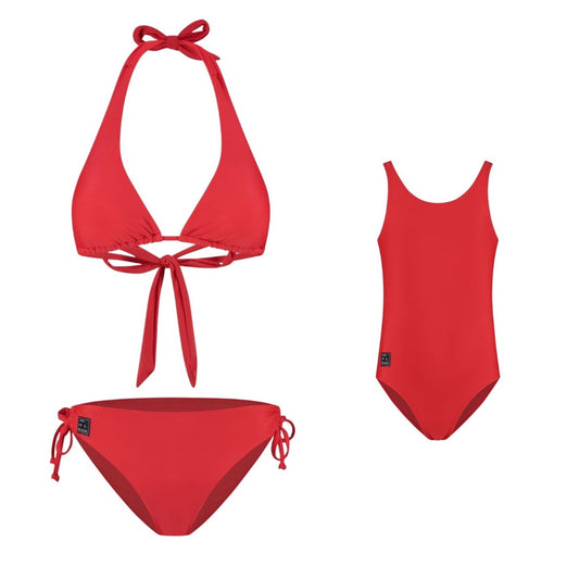 Solid, Red, Mother and daughter bikini/swimsuit