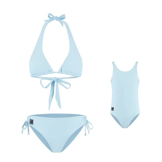 Solid, Light Blue, Mother and daughter bikini/swimsuit