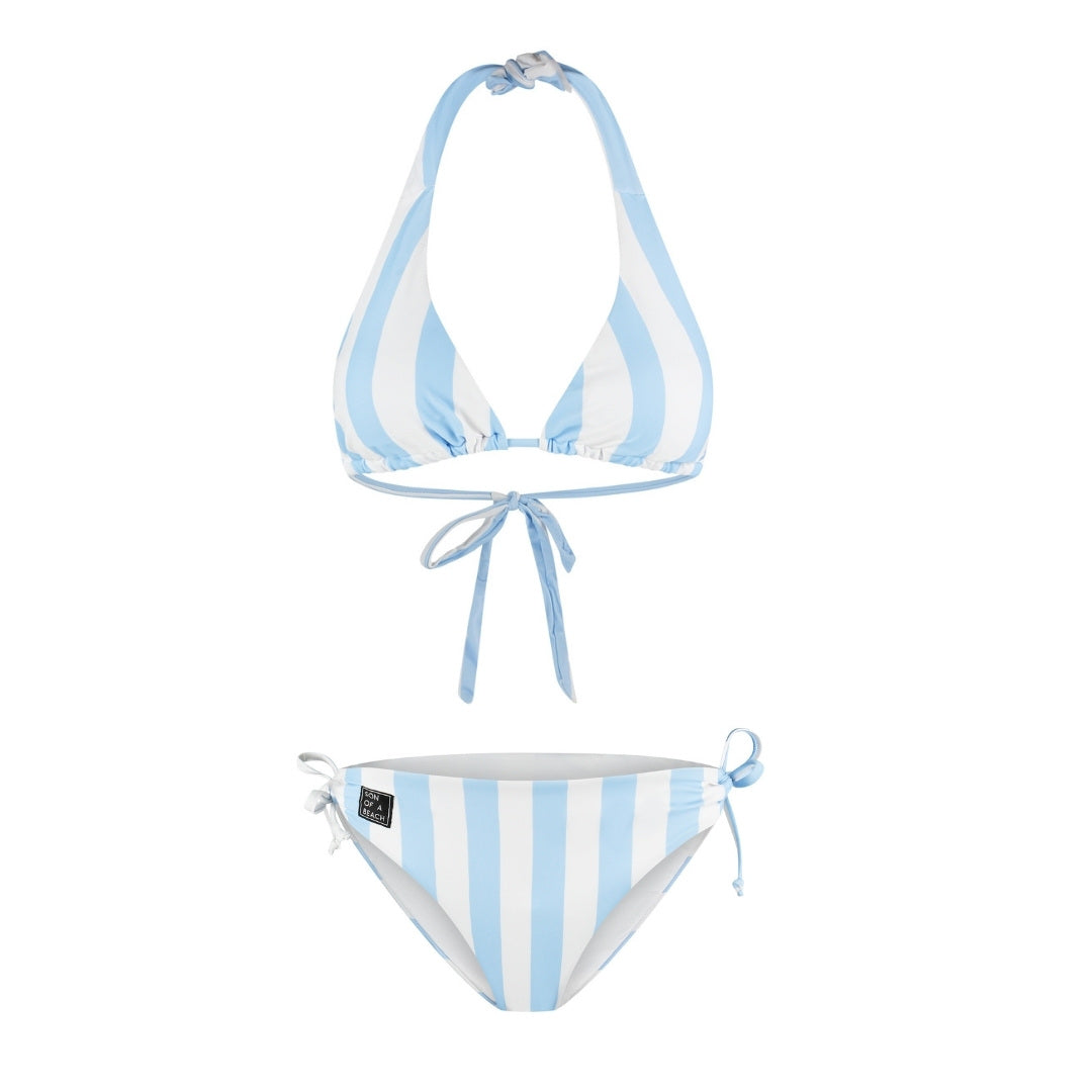 Streep, Licht Blauw, Dames Bikini
