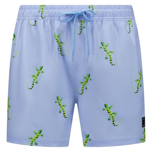 Gecko, Blau, Badehose für Jungen