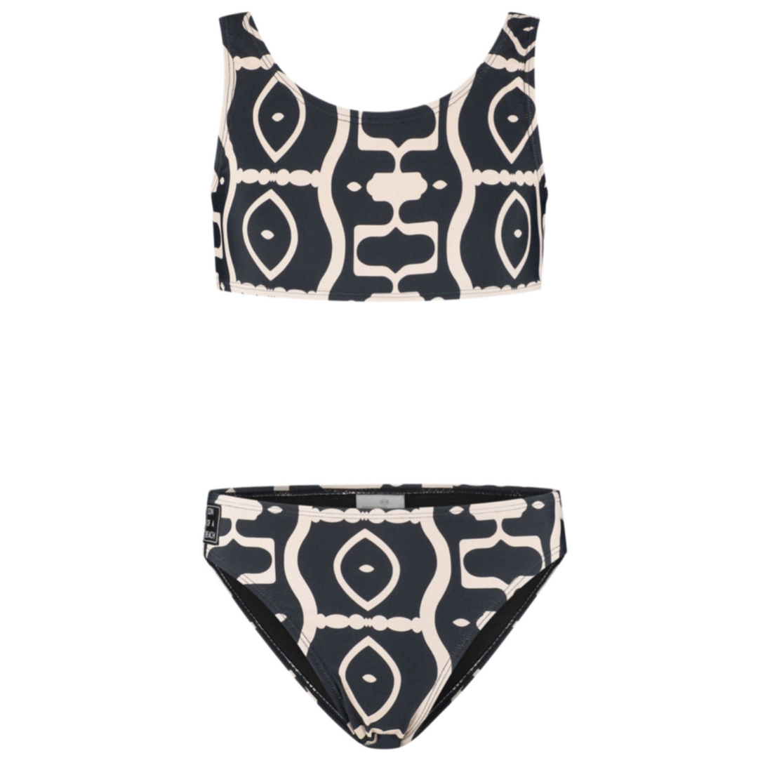 Abstract, Zwart, Meisjes bikini