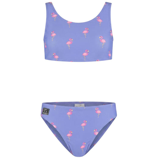 Flamingo, Purple, Girls' bikini
