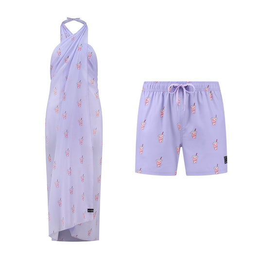 Milkshake, Moeder en zoon zwemkleding