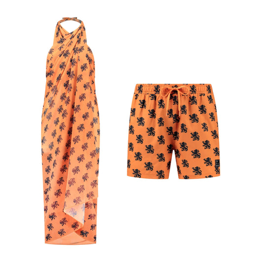 Orange Lion, Mother and son swimwear