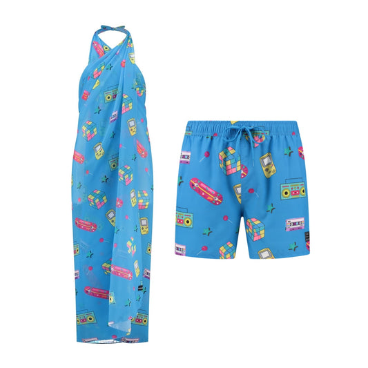 Retro, Mother and son swimwear